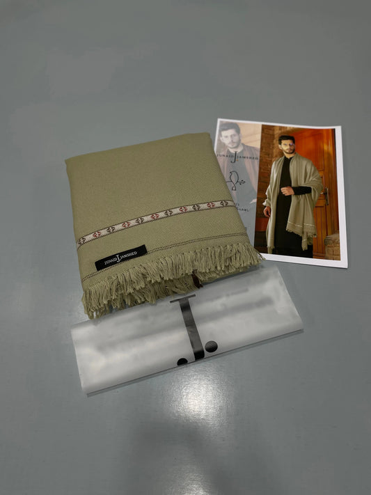 J. PREMIUM WHOOL SHAWL- Pista