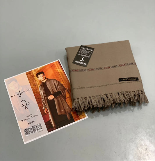 J. PREMIUM WHOOL SHAWL Mouse Colour